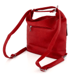 2 в 1 - Голяма чанта и раница подходяща за ежедневието - червена