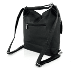 2 в 1 - Голяма чанта и раница подходяща за ежедневието - черна 