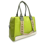 Комфортна дамска чанта с два вида дръжки - фуксия