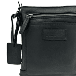 Мъжка чанта от естествена кожа - черна