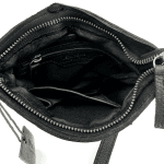 Мъжка чанта от естествена кожа - черна