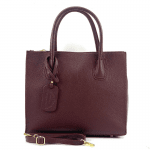 Елегантна чанта от естествена кожа Bianca - лайм 