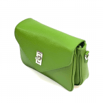Чанта за през рамо от естествена кожа Norina - зелена