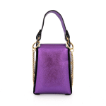 Дамска чантичка с 2 дръжки от естествена кожа Azzurra  - бяла 