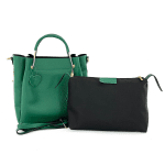 Дамска  чанта от естествена кожа Chloe - светло зелена 