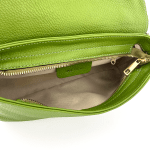 Дамска чантичка с 2 дръжки от естествена кожа Napolia - зелена