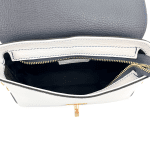 Дамска чанта от естествена кожа Antoanella - бяло/бежово