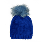 Diana & Co - Зимна шапка с помпон - синя