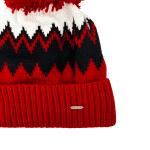 Diana & Co - Цветна шапка с топла подплата - червена