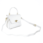 Дамска чанта от естествена кожа Lorita - бяла 