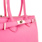 Луксозна чанта от естествена кожа Vivian - бяла