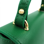 Дамска чанта от естествена кожа Lorela  - зелена