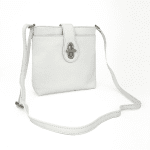Чанта за през рамо от естествена кожа Andria - бяла 