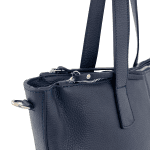 Голяма чанта от естествена кожа Тропеа - черна