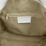 Голяма чанта от естествена кожа Тропеа - бяла