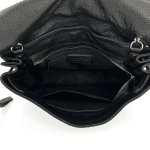 Дамска чанта рамо от естествена кожа Matera - черна