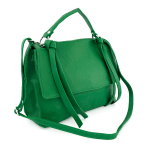 Дамска чанта рамо от естествена кожа Matera - бежова 