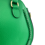 Луксозна чанта от естествена кожа Nelina - зелена 