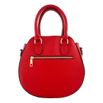 Луксозна чанта от естествена кожа Nelina - червена 
