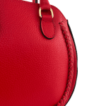 Луксозна чанта от естествена кожа Nelina - червена 