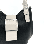 Голяма дамска чанта с регулиращи се дръжки - черна