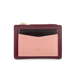 Diana & Co - Цветно дамско портмоне - бордо/розово