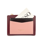 Diana & Co - Цветно дамско портмоне - бордо/розово