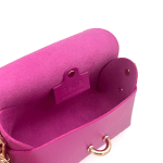  Чантичка за през рамо от естествена кожа Rosana - розова