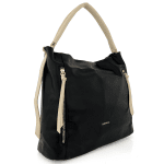 Diana & Co - Голяма дамска чанта тип торба - черна 