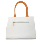 Diana & Co - Луксозaна дамска чанта - ментова/бяло