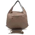 Удобна чанта тип торба с много джобове - светло кафява
