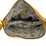 Чанта за през рамо с много джобчета - светло кафява 