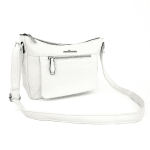 Чанта за през рамо с много джобчета - бяла 