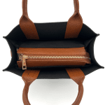 Дамска чанта от естествена кожа Florentina - кафяво/керемидено кафяво