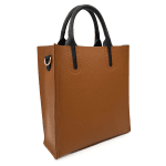 Дамска чанта от естествена кожа Florentina - кафяво/керемидено кафяво
