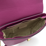 Чанта за през рамо от естествена кожа с 2 дръжки - черна 