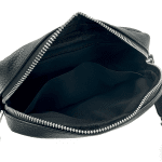 Чантичка за през рамо с цветна дръжка - черна
