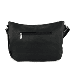 Чанта за през рамо с много джобчета - черна 