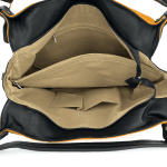Голяма дамска чанта тип торба - светло кафяво/бежово 