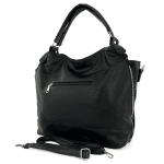 Голяма дамска чанта тип торба - керемидено кафява 