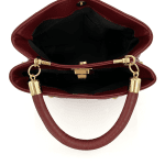 Дамска чанта от естествена кожа Ariana - бордо