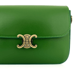 Чанта за през рамо от естествена кожа Ava - зелена 