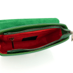 Чанта за през рамо от естествена кожа Ava - фуксия 