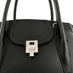 Луксозна чанта от естествена кожа Avelia - черна 