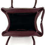 Луксозна чанта от естествена кожа Avelia - керемидено кафява  