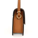Дамска чанта от естествена кожа с 2 дръжки Zarela - керемидено кафява