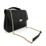 Дамска чанта от естествена кожа Трана - черна