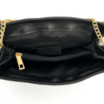 Дамска чанта от естествена кожа Трана - черна