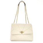 Дамска чанта от естествена кожа Трана - бяла