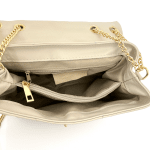 Дамска чанта от естествена кожа Трана - бяла